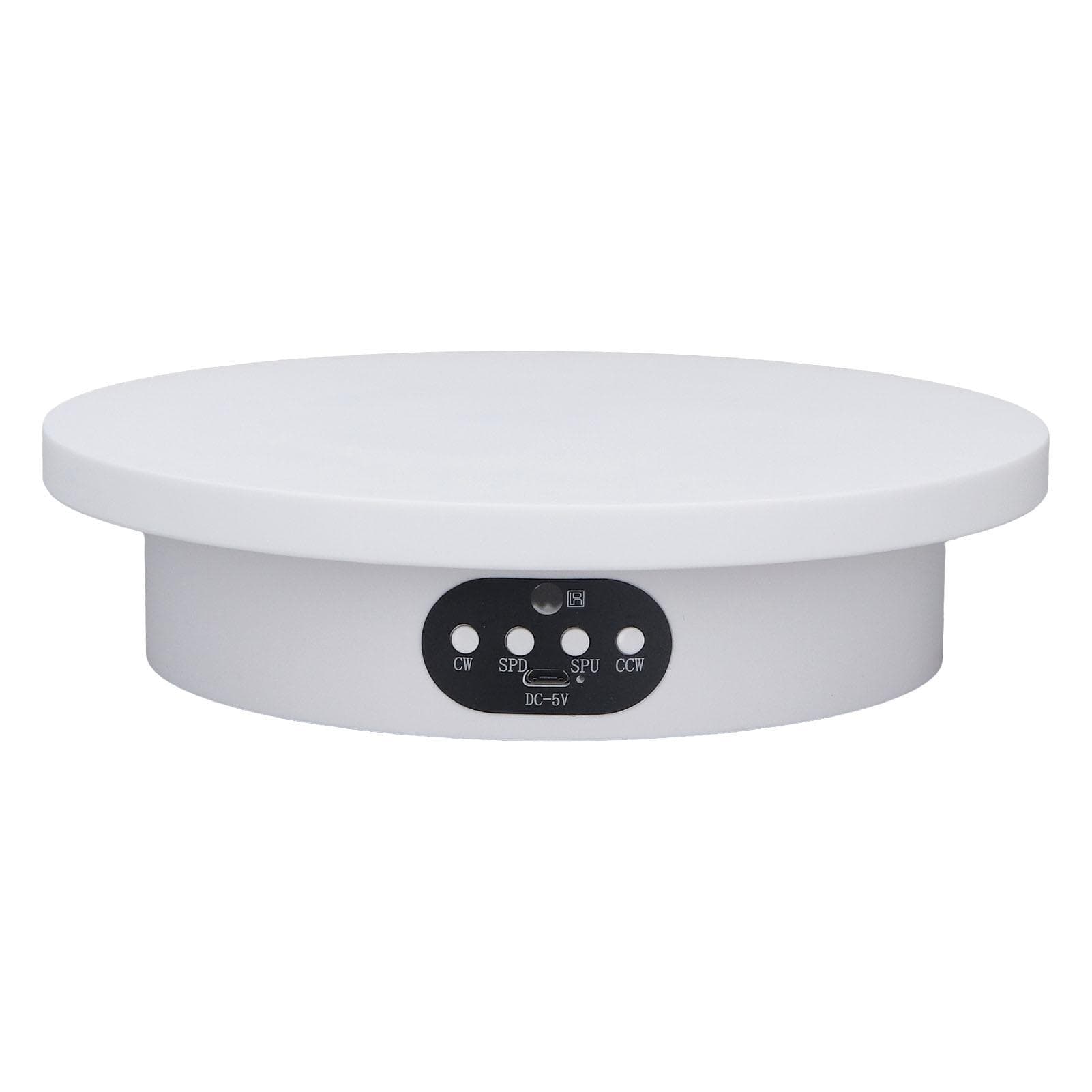 Turntable Display Stand 7.9in USB OR Battery Powered Adjustable Speed 360 Degrees Turntable Stand