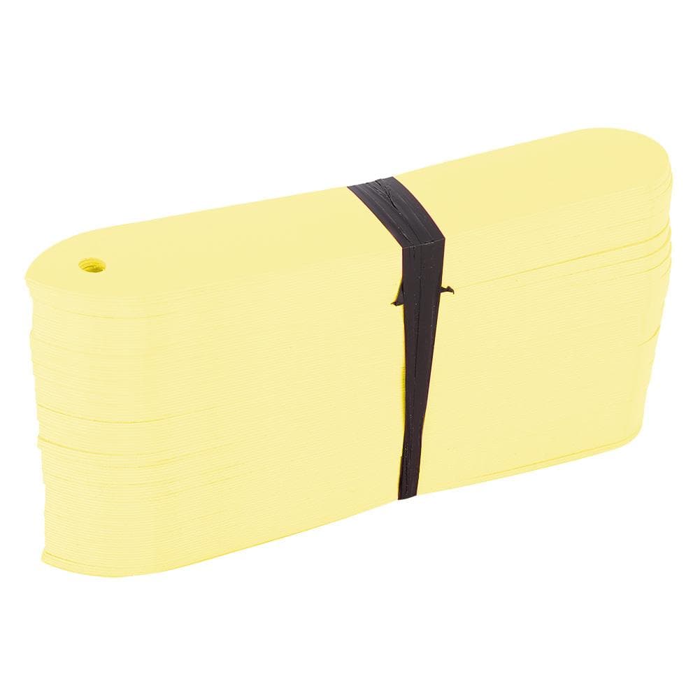 100pcs PVC Garden Plant Pot Markers Stake Tags Yard Nursery Seed Label (Yellow)