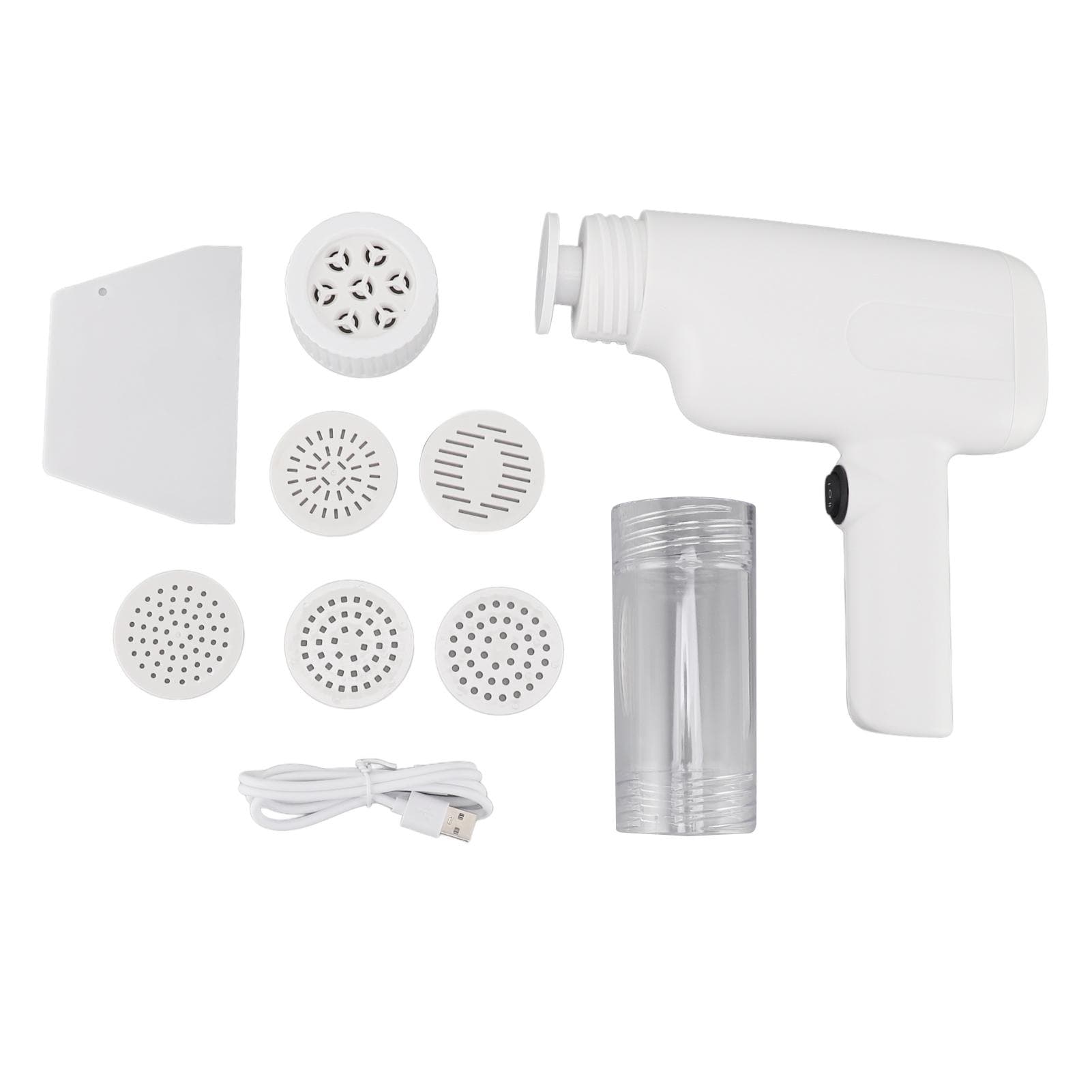 Electric Noodle Maker High Efficiency Handheld Press Pasta Machine with 6 Molds for Home L