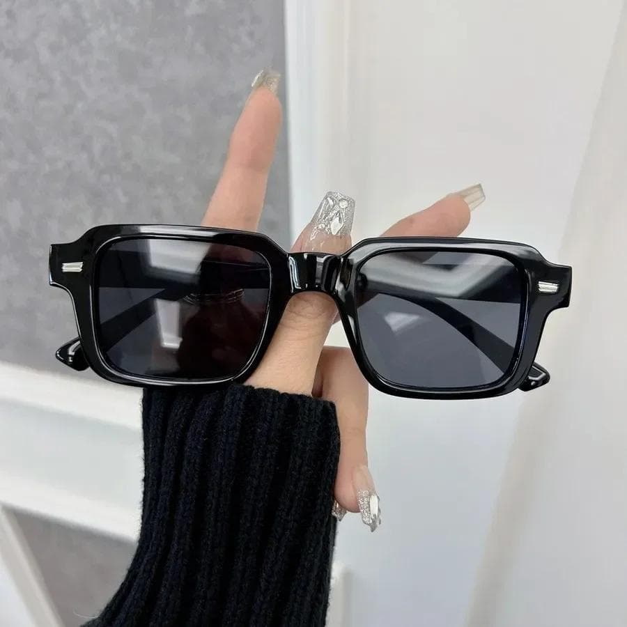 Square Sunglasses Women Men Classic Vintage Fashion Personality Glasses Stylish Casual Minimalist Oculos UV Protection Other