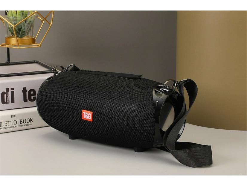 TG534 Waterproof Bluetooth Speaker: Outdoor Portable Subwoofer with Dual Diaphragm and High-Quality Sound, Plus Card and Call Features. black