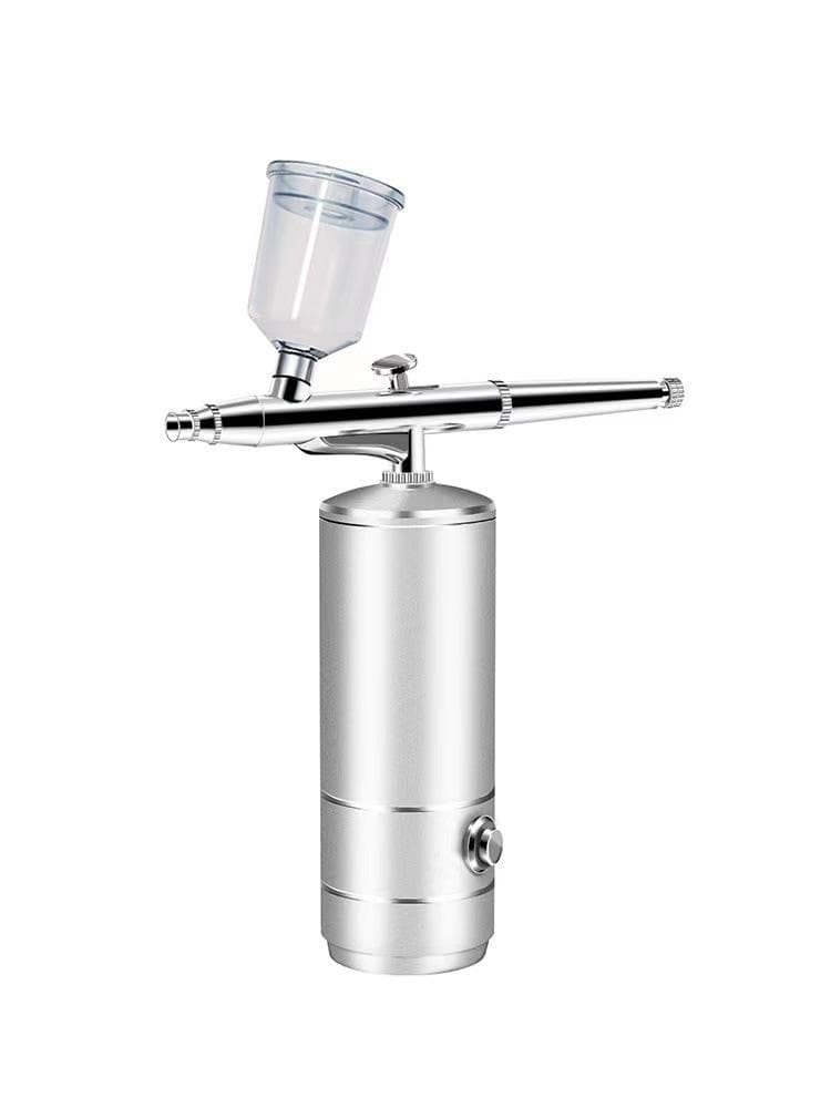 Oxygen Injection Apparatus Home Beauty Apparatus Face Facial Oxygen Injection Apparatus Handheld Portable Skin Care Spray Black Technology silver