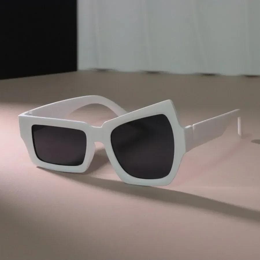 Cool Punk Cat Eye Sunglasses Women Men Square Mirror Designer Fashion Colorful Black Sun Glasses Other