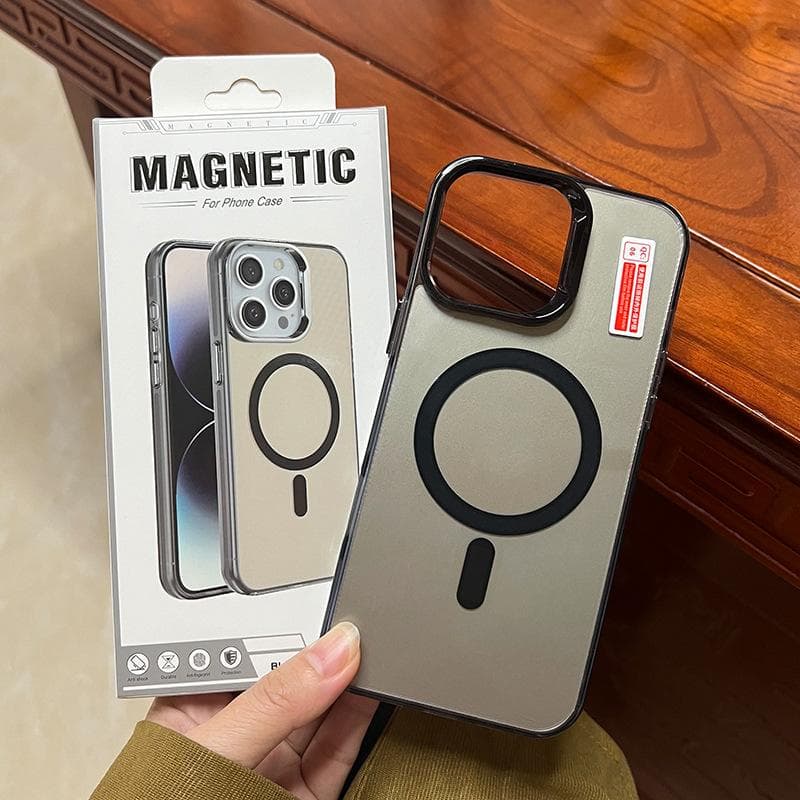 Electroplating IMD Magnetic Case Suitable for IPhone16 Wireless Charging 15 Mobile Phone Case Apple 13/14 Protection Case iPhone 16 Pro Max
