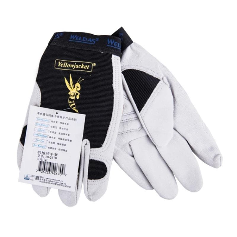 Leather Welding Work Glove TIG MIG Machinist Glove Grain Goat Skin Rigger Driver Glove Safety Goatskin XL