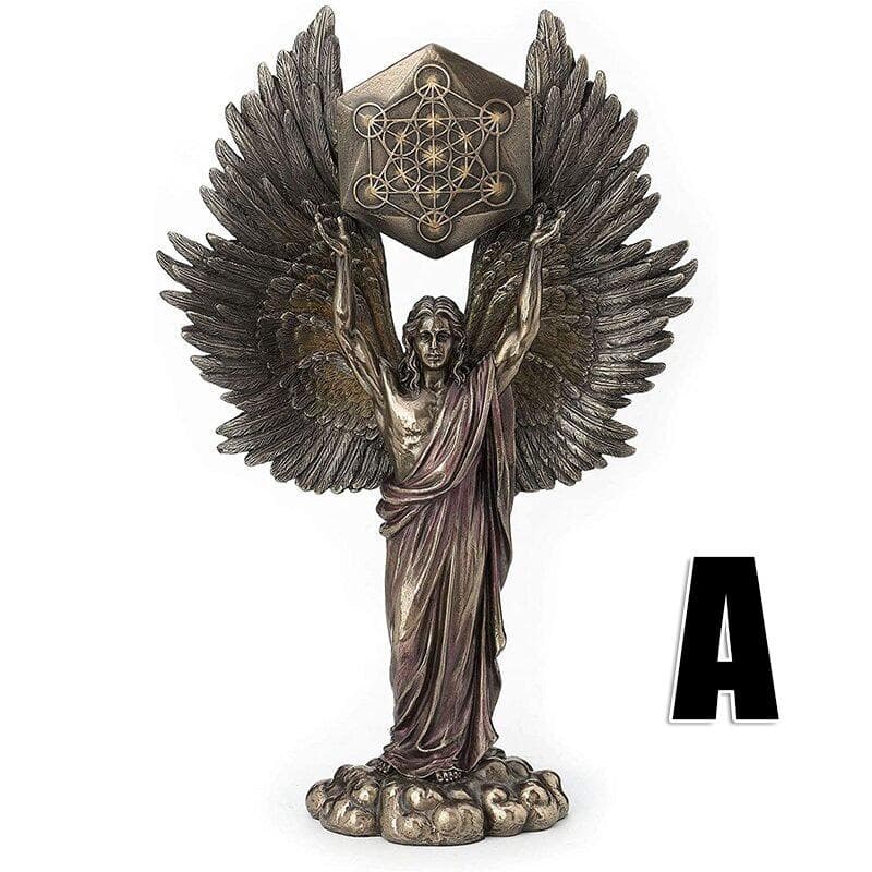 Archangel Metatron Enoch Angel Transformation Religious Statue Style A bronze