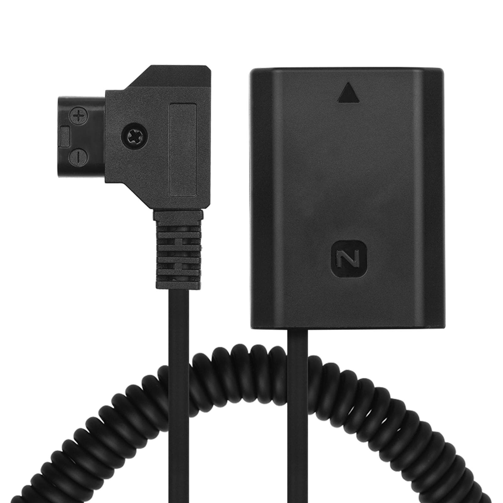 Andoer D-Tap to NP-FZ100 DC Coupler Adapter Fully Decoded Dummy Battery Accessory Replacement for for Sony black