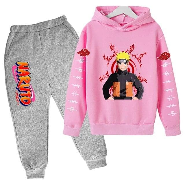 Naruto Hoodie Kids Clothes Boys Hoodies Avatar Kakashi Harajuku Loose Sweatshirts Top Autumn Spring O Neck Kids Pullover Sets 130