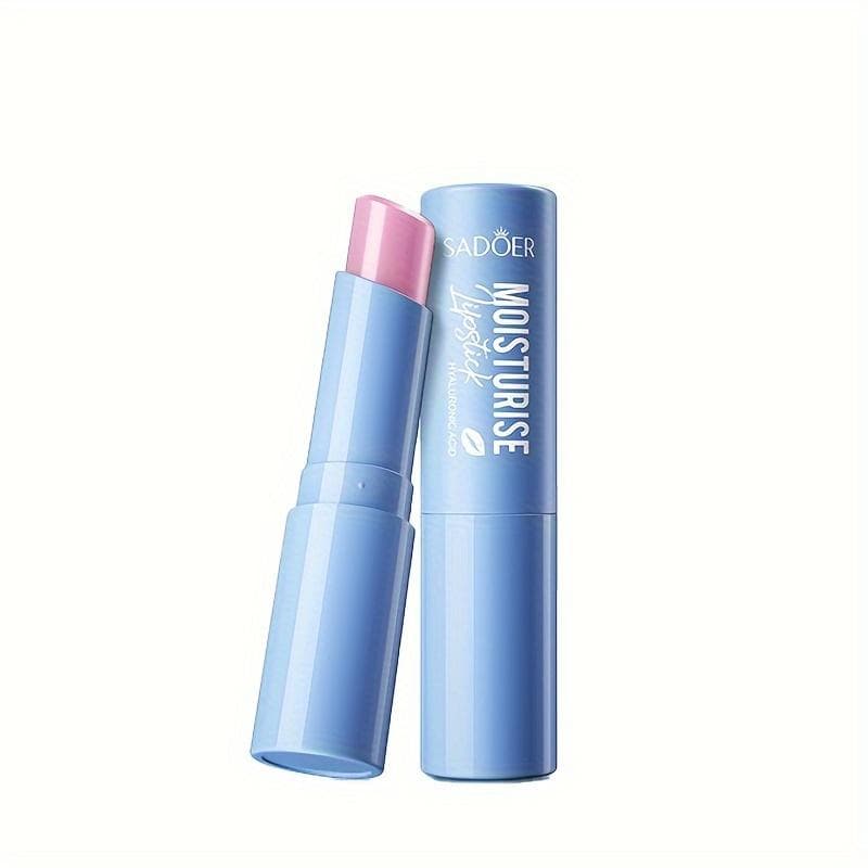 Hyaluronic Acid Lip Balm for All Skin Types - Hypoallergenic,Glossy Finish,Moisturizing & Smoothing,Enhances Delicate Lips,Suitable for Sensitive Skin 3g(0.1oz)
