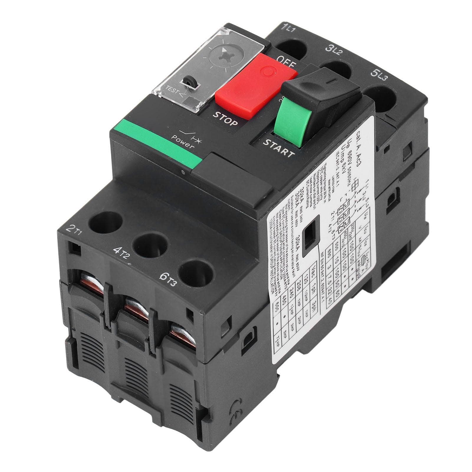 Motor Circuit Breaker 3P 1.6?2.5A AC690V Push Button Operation Screw Connection Protection Switch