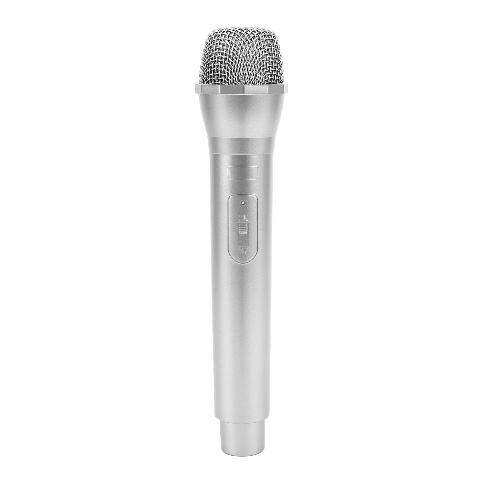 Realistic Prop Microphone for Karaoke Dance Shows Practice Microphone Prop for Karaoke silver