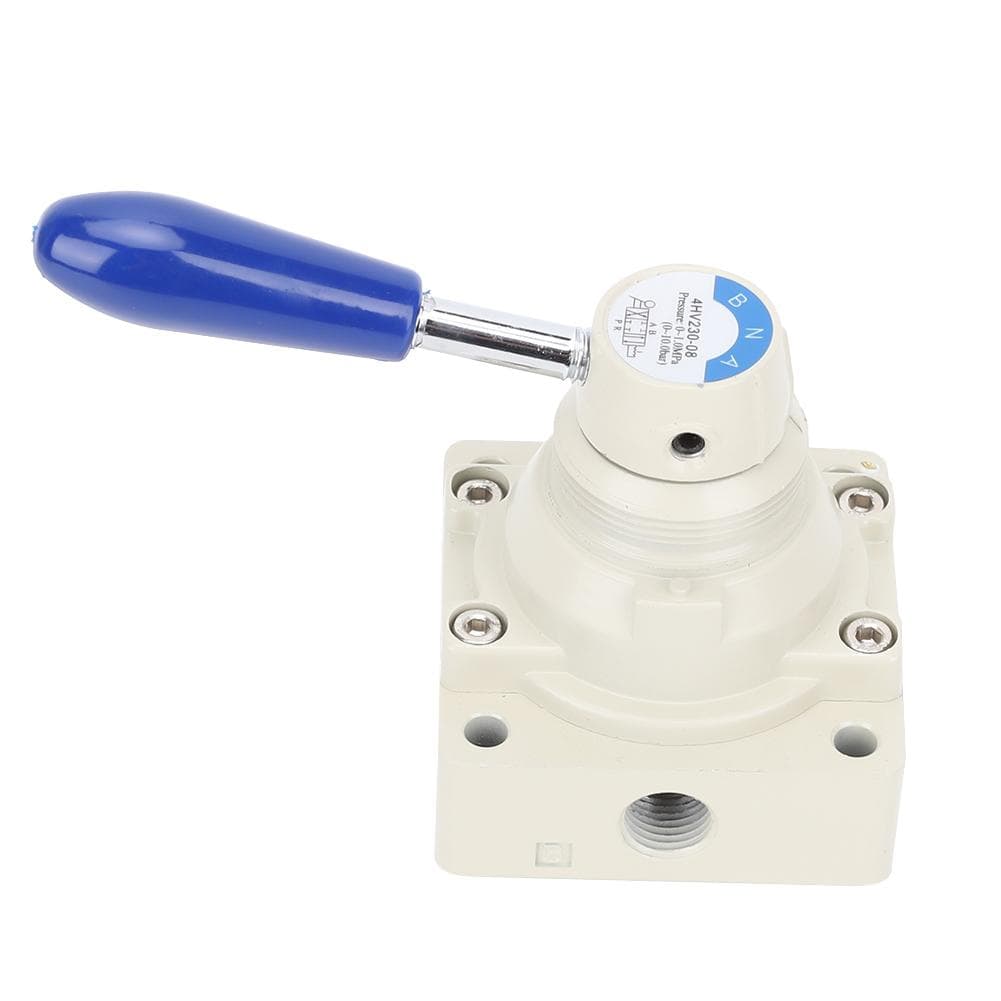 4HV23008 Air Valve 4 Way 3 Positions Hand Lever Direct Action 14in PT Pneumatic Valve