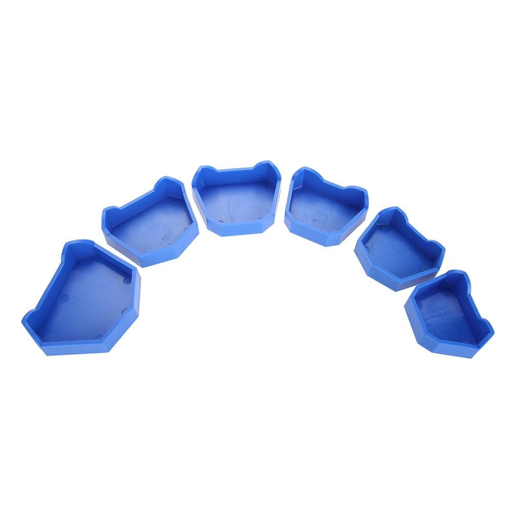 6pcs Dental Plaster Base Set Dental Mold Plaster Base Dental Plaster Kit Oral Care