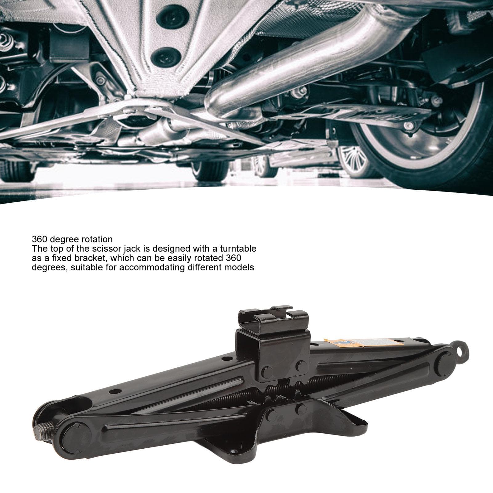 Scissor Jack 3T Load Capacity Steel Construction Effort Saving Portable Lifting Jack for Car SUV