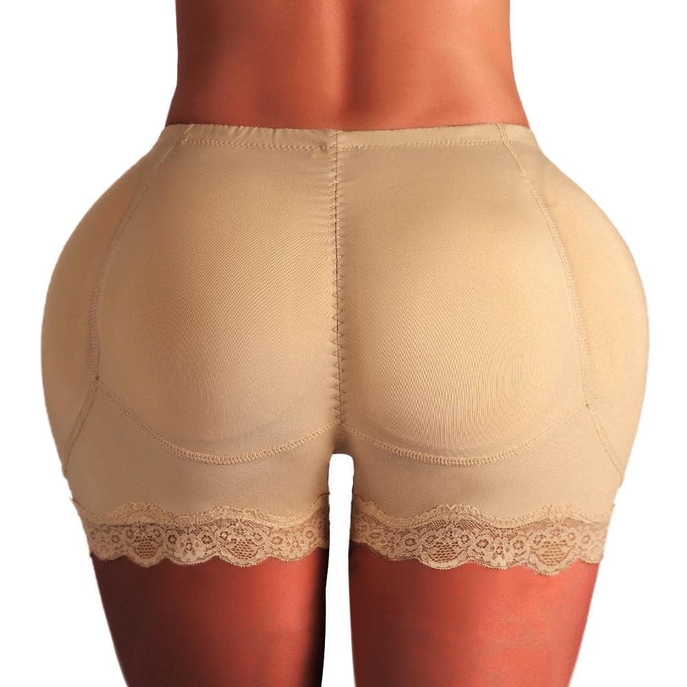 Women Shapers Padded Butt Lifter Panty Hip Enhancer Fake Ass Pads Shapewear Underwear Briefs Push Up Panties Plus Size S-6XL 4XL beige
