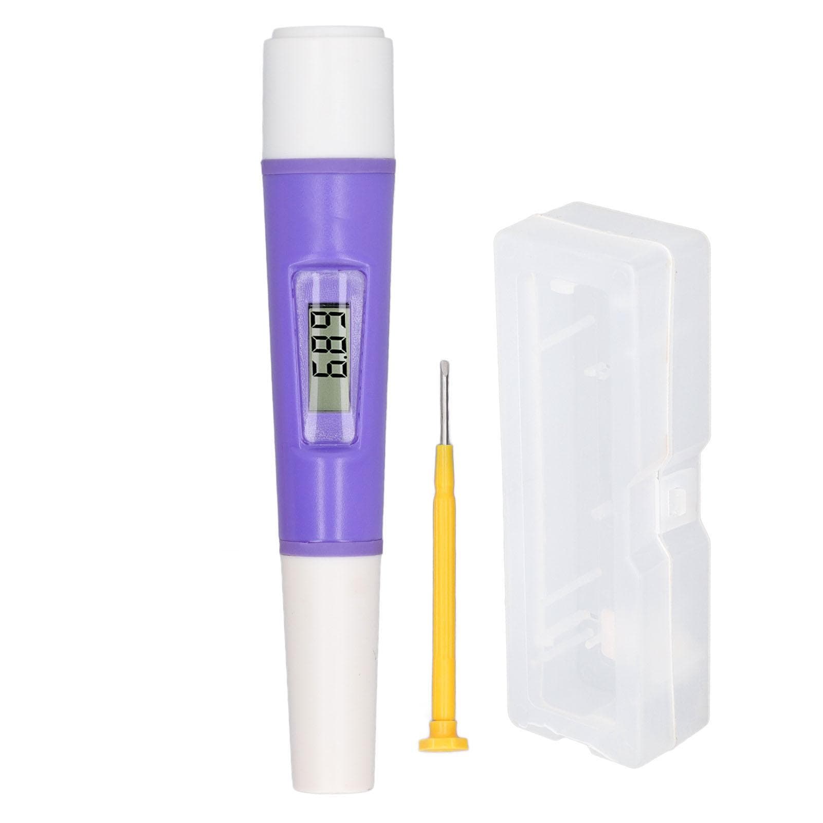 Water Tester 2 in 1 Salinity Temperature Measurement HD LCD Display ABS Digital Water Testing Pen