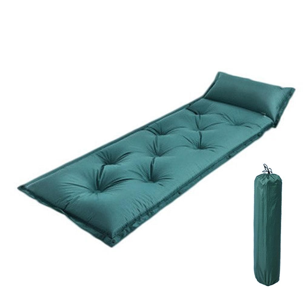 Outdoor Camping Picnic Self-driving Travel Portable Soft Mattress High Resilience Comfort Automatic army green