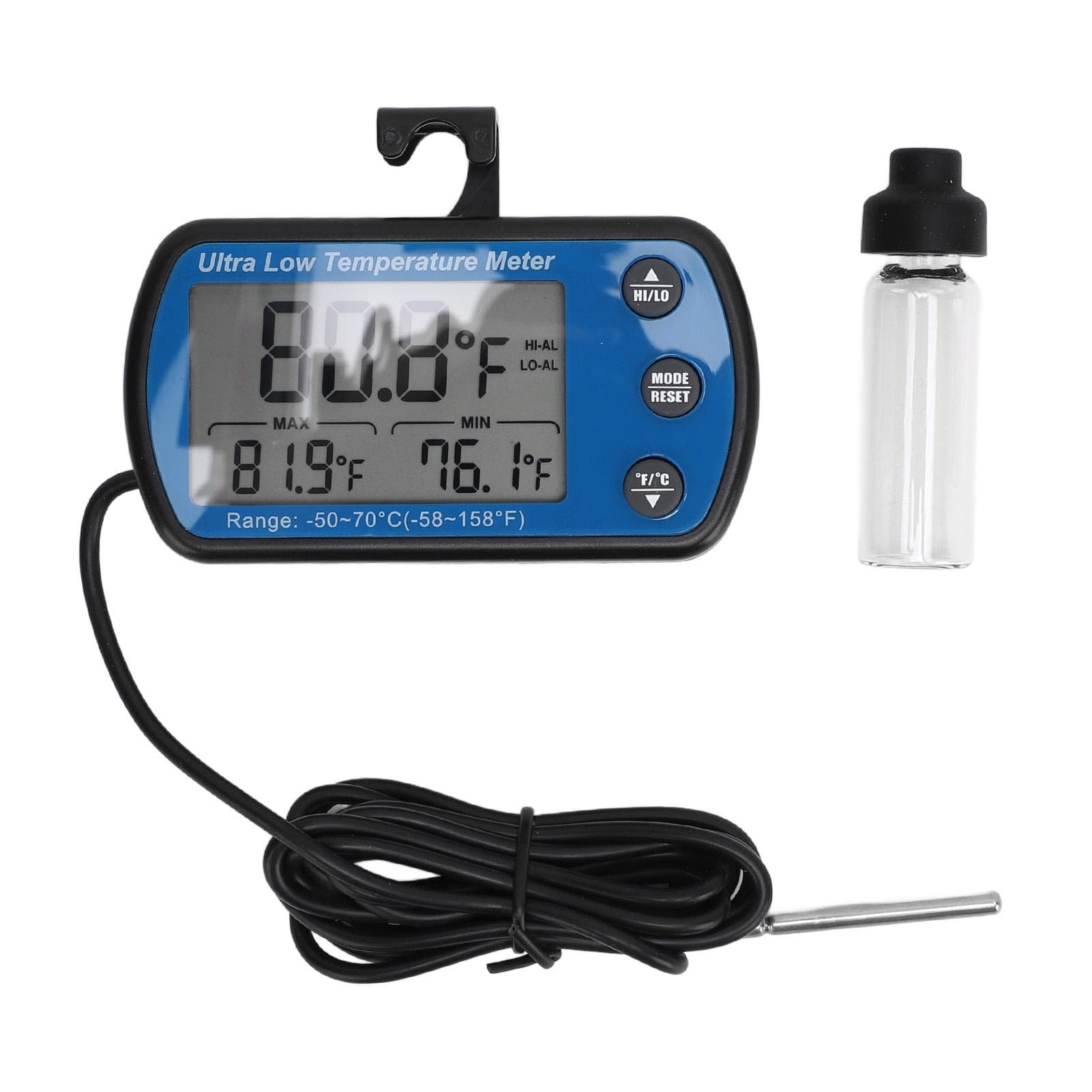 Refrigerator Thermometer ?50 to 70 celsius Digital LCD Display with Alarm Accurate Freezer Temperature