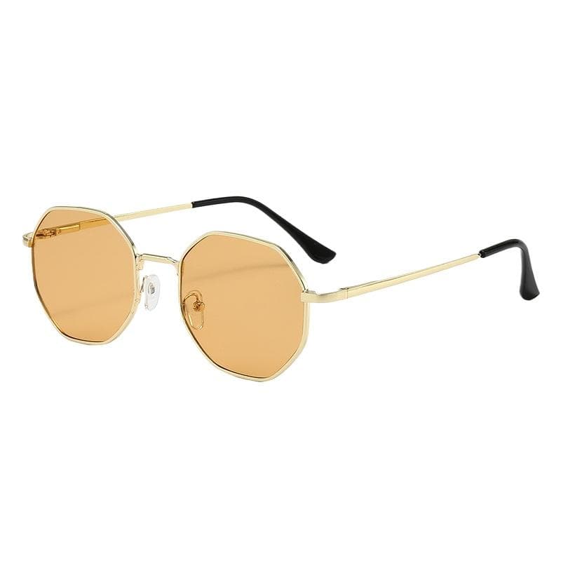 New Fashion Square Sunglasses for Men Women Designer Metal Frame UV400 Sun Glasses Simplity Alloy Eyewear 1PC