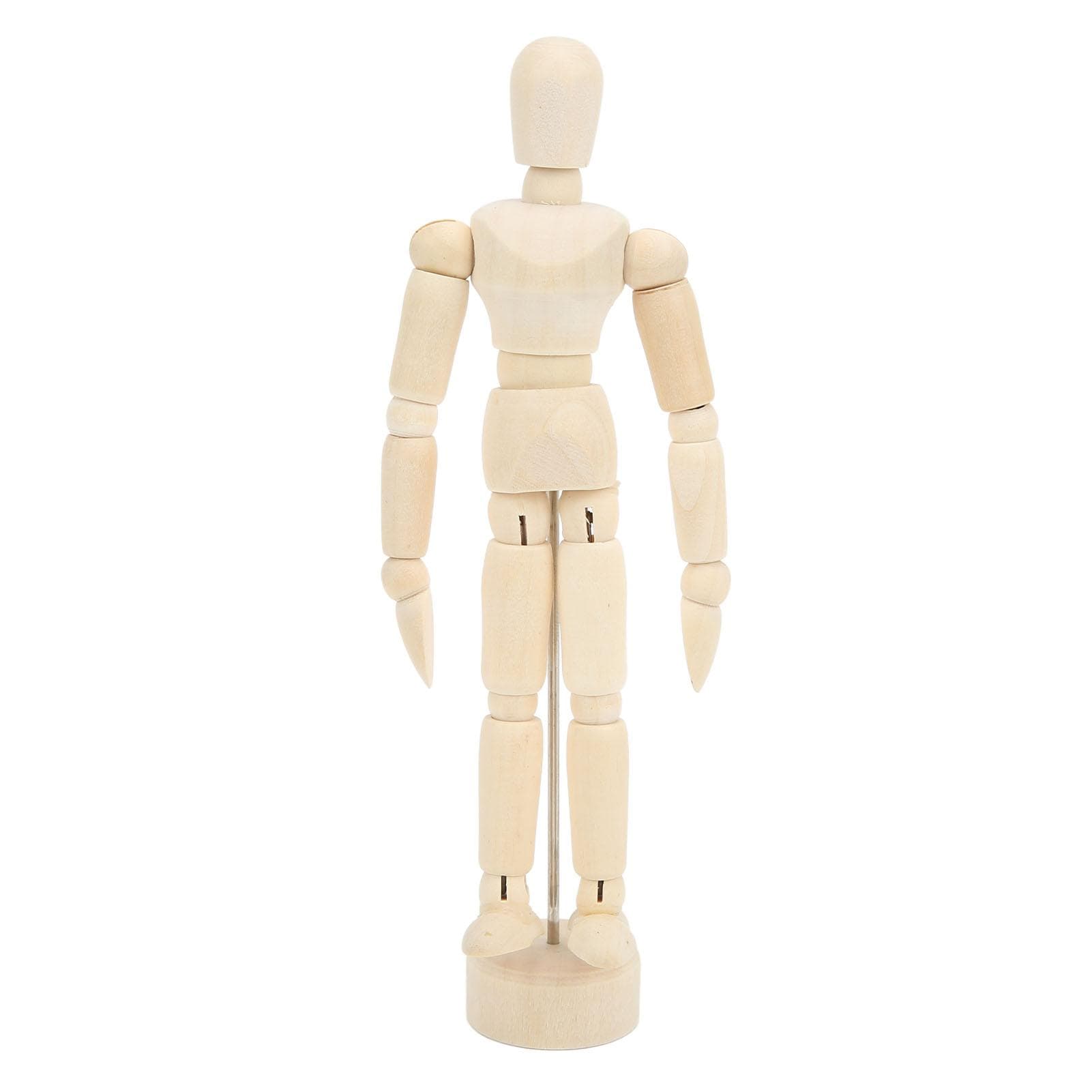 Wooden Mannequin 14 Rotatable Joint Drawing Mannequin Human Body Proportions Portable Art Mannequin