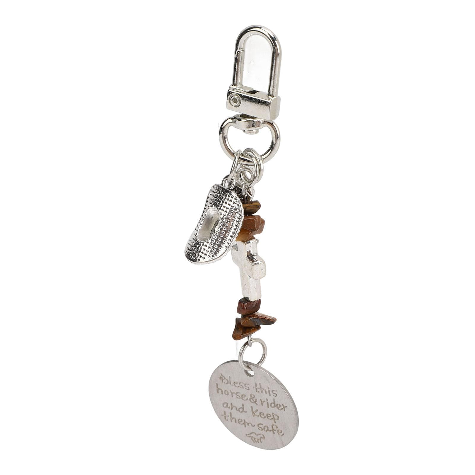 Horse Saddle and Bridle Clip Decorative Stylish Portable Metal Saddle and Bridle Pendant Hanging