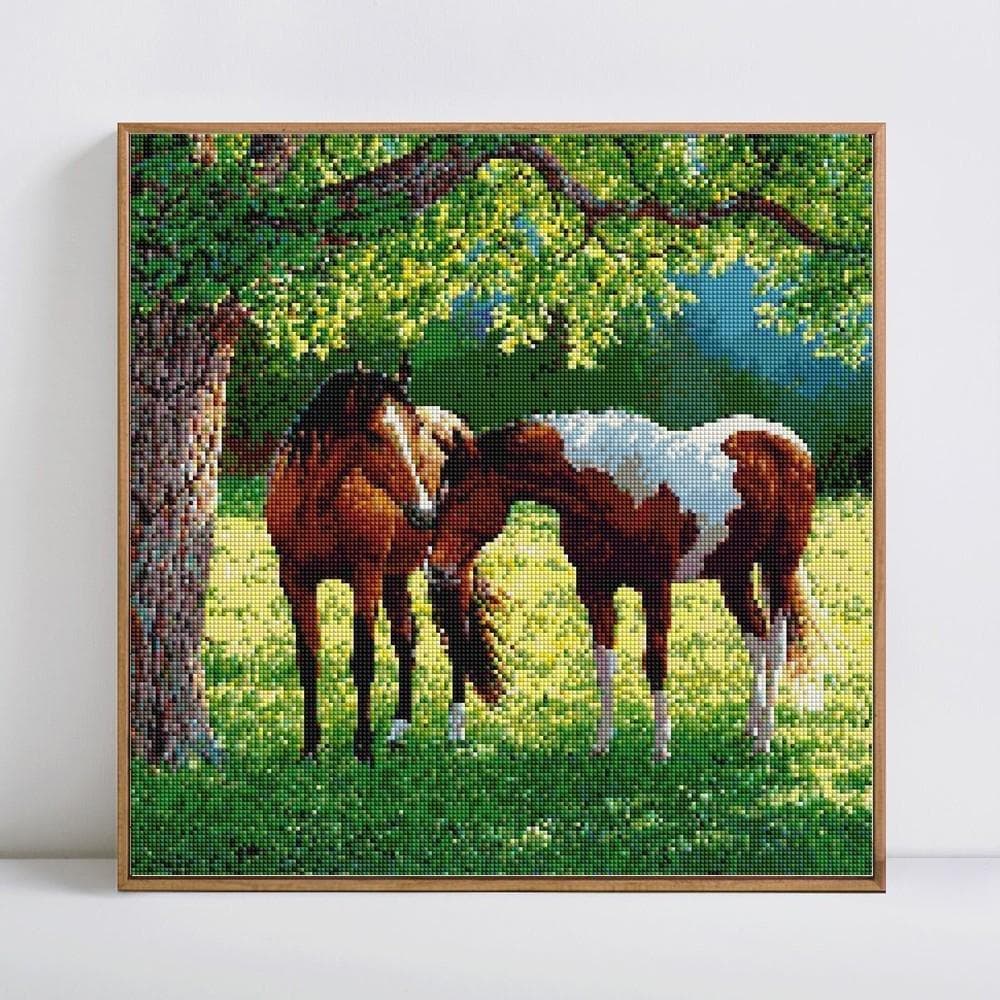Diamond Embroidery Horse Diamond Painting Full Round Arrival Diamond Horses Rhinestones Pictures 30x30CM