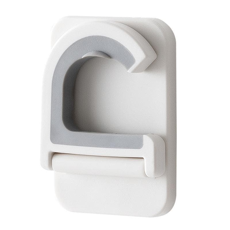 4PCS Broom Holder Mop Holder Wall Mounted Self Adhesive Mop Clip Anti-Slip Hook Broom Gripper Mop Sweeping Brush Organizer Tool 4PCS