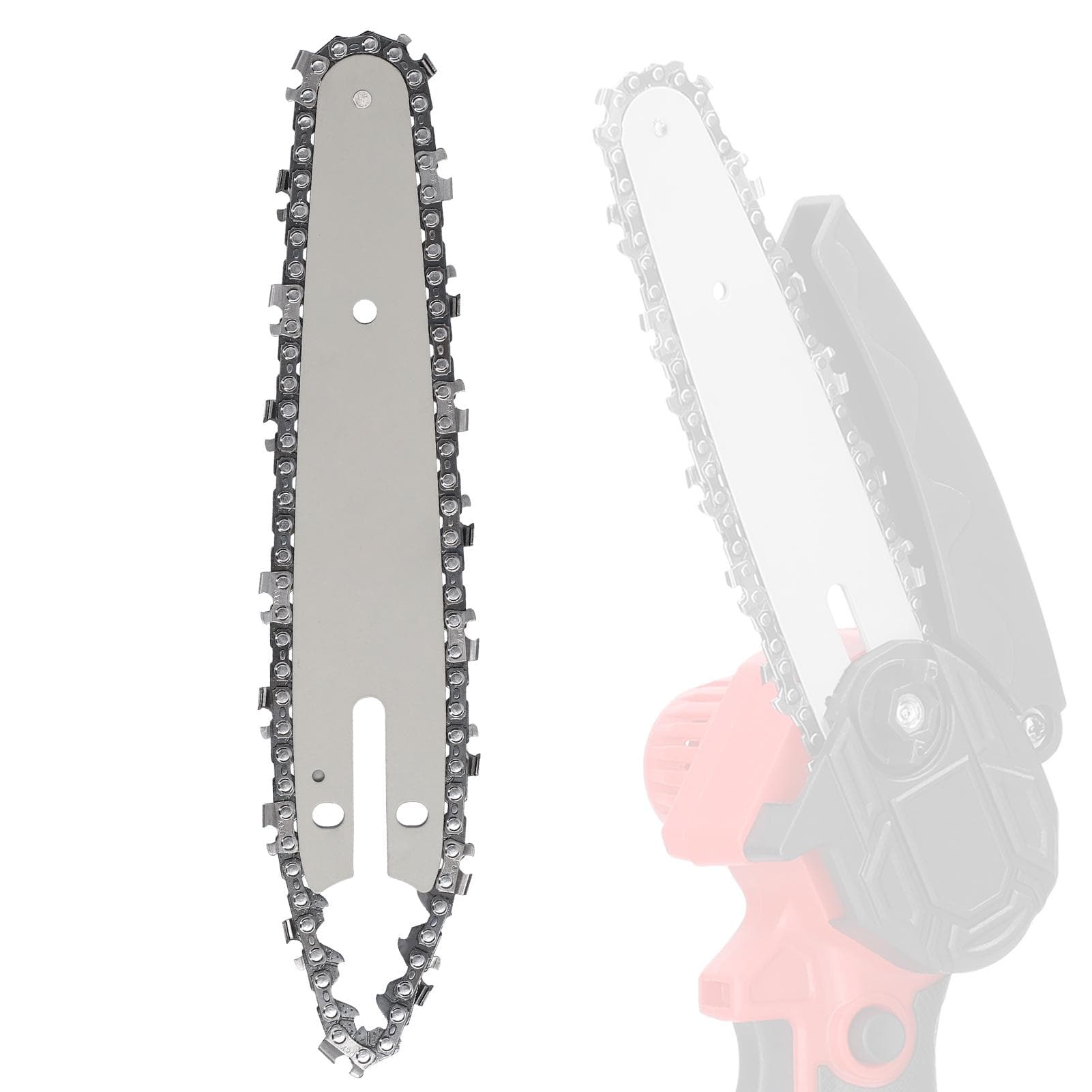 Lithium Chainsaw Chain and Guide Plate Set Electric Chain Saws Guide Bar Sawchain Kit Wood Cutting 6 inch