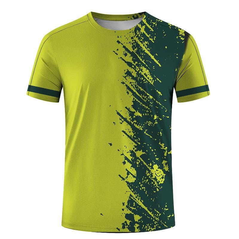 New Summer Men's Sports Top 3D Digital Printed Loose Short Sleeve Round Neck T-shirt M