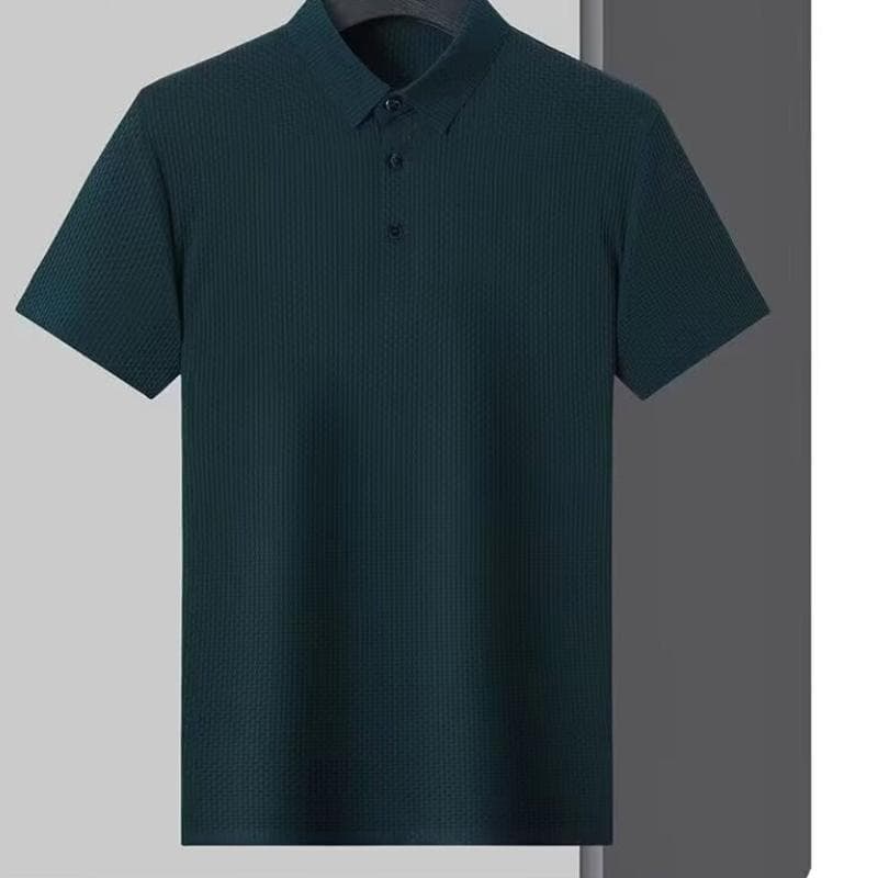 Lapel Short-sleeved Polo Shirt Men's Summer T-shirt Korean Style Slim New Versatile T-shirt Top 3XL