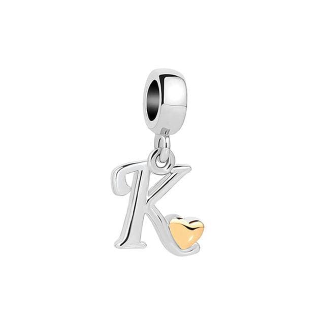 New 925 Silver 26 Letter A -Z Hang Charm Fine Beads Fit Original Lady 'S Bracelet Charms Silver 925 Bracelet Fashion Jewelry For Women