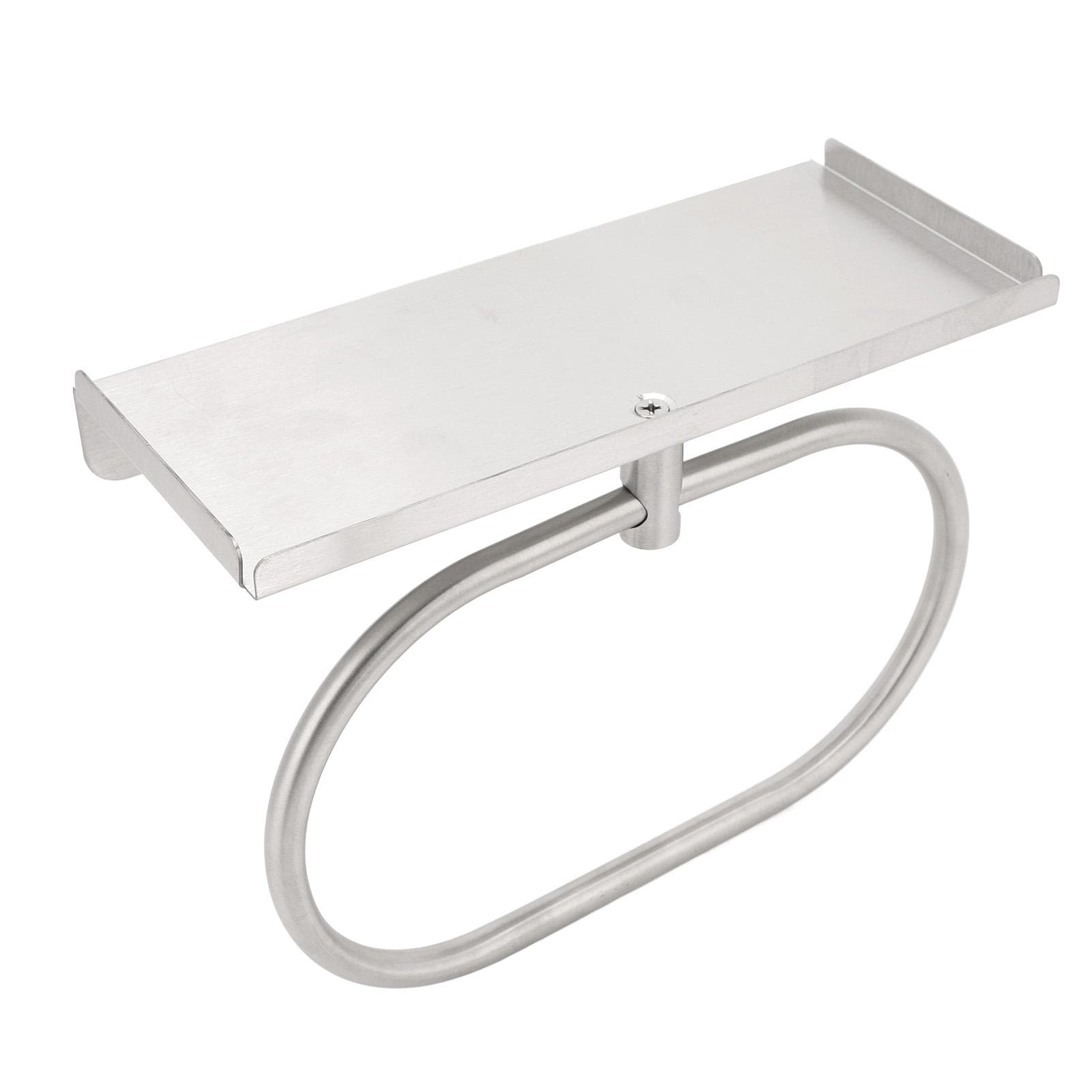 Hand Towel Rack Bathroom Wall Mounted Stainless Steel Towel Ring Holder Hanger Oval Silver