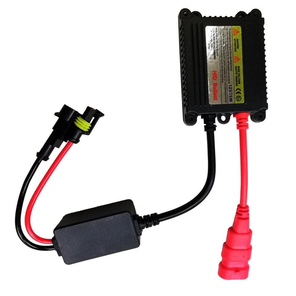 55W Ultra-thin Xenon Ballast Automotive Headlight Stabilizer Xenon Lamp Ballast Replacement for H red black
