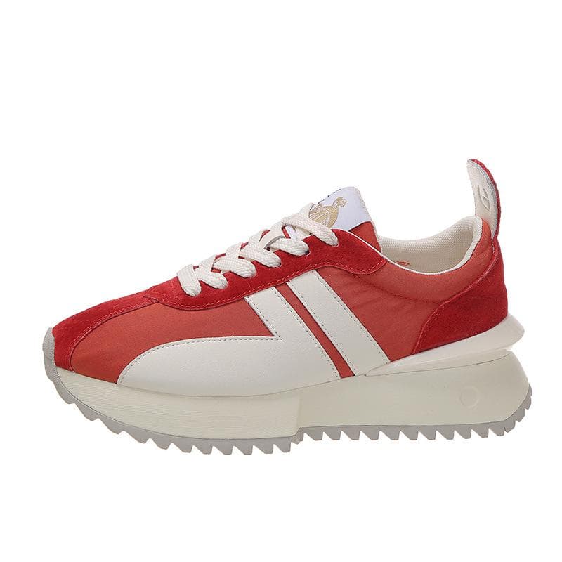Red Small Waist Forrest Gump Shoes Women Spring New Thick-soled Casual Sports Daddy Shoes 38 red