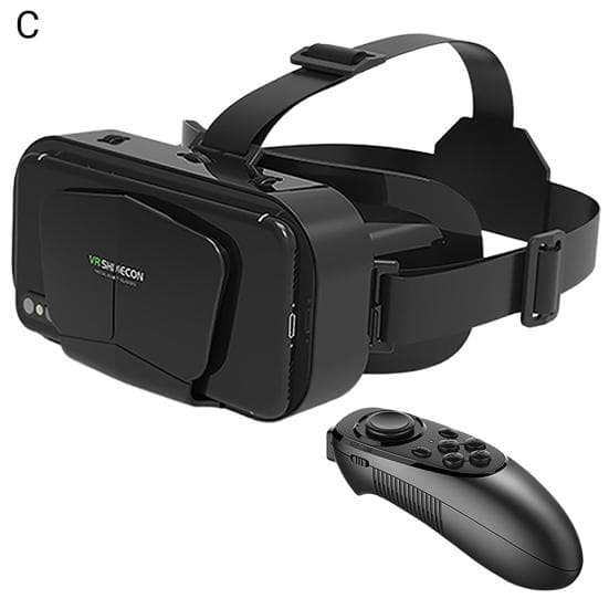 G10 VR Glasses Powerful Giant Screen Immersive Panorama Roaming Virtual Reality Goggles for Mobile Phone C black