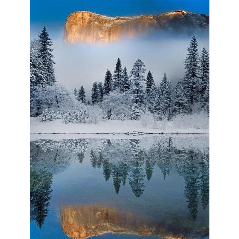 5D DIY Diamond Embroidery Landscape Waterfall Mountain Diamond Painting Full Mosaic Gift 20X30CM