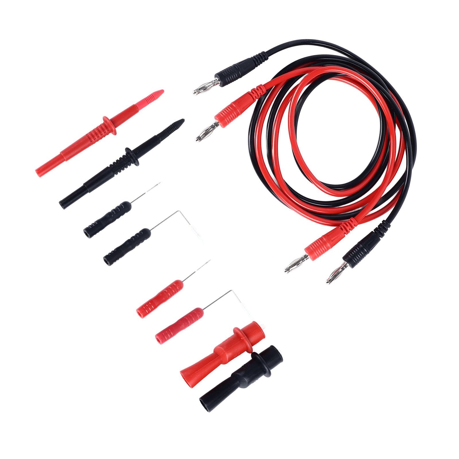 10PCS Set Multimeter Test s Kit Universal Black and Red Electrical Multimeter Testing Probe Set