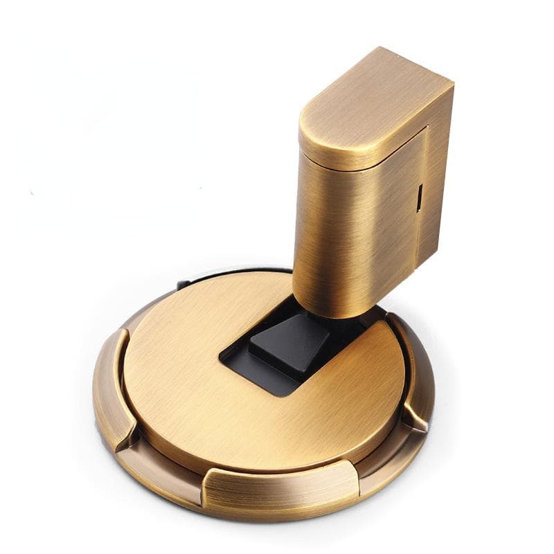 Heavy Duty Door Stopper Door Stop Adjustable Door Holder Non-punch Sticker Furniture Door Hardware copper