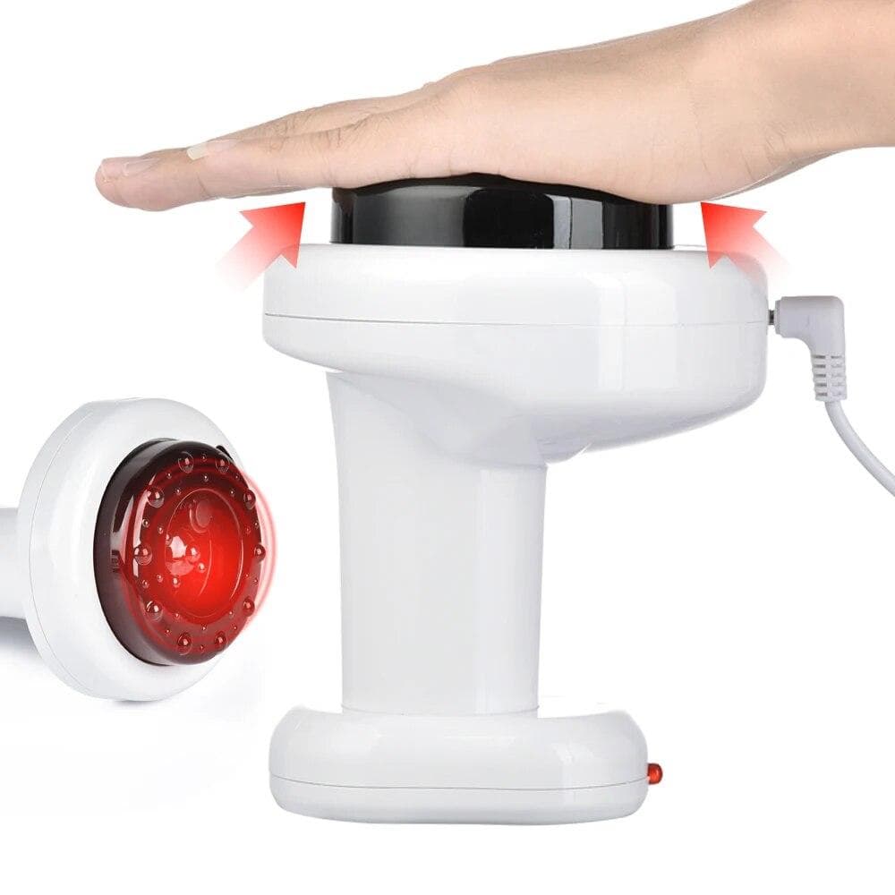 Electric Cupping Massage Therapy Apparatus Vacuum Suction Cup 2 Gears Gua Sha Scraping Device Meridian Therapy Fat Burning CHINA white