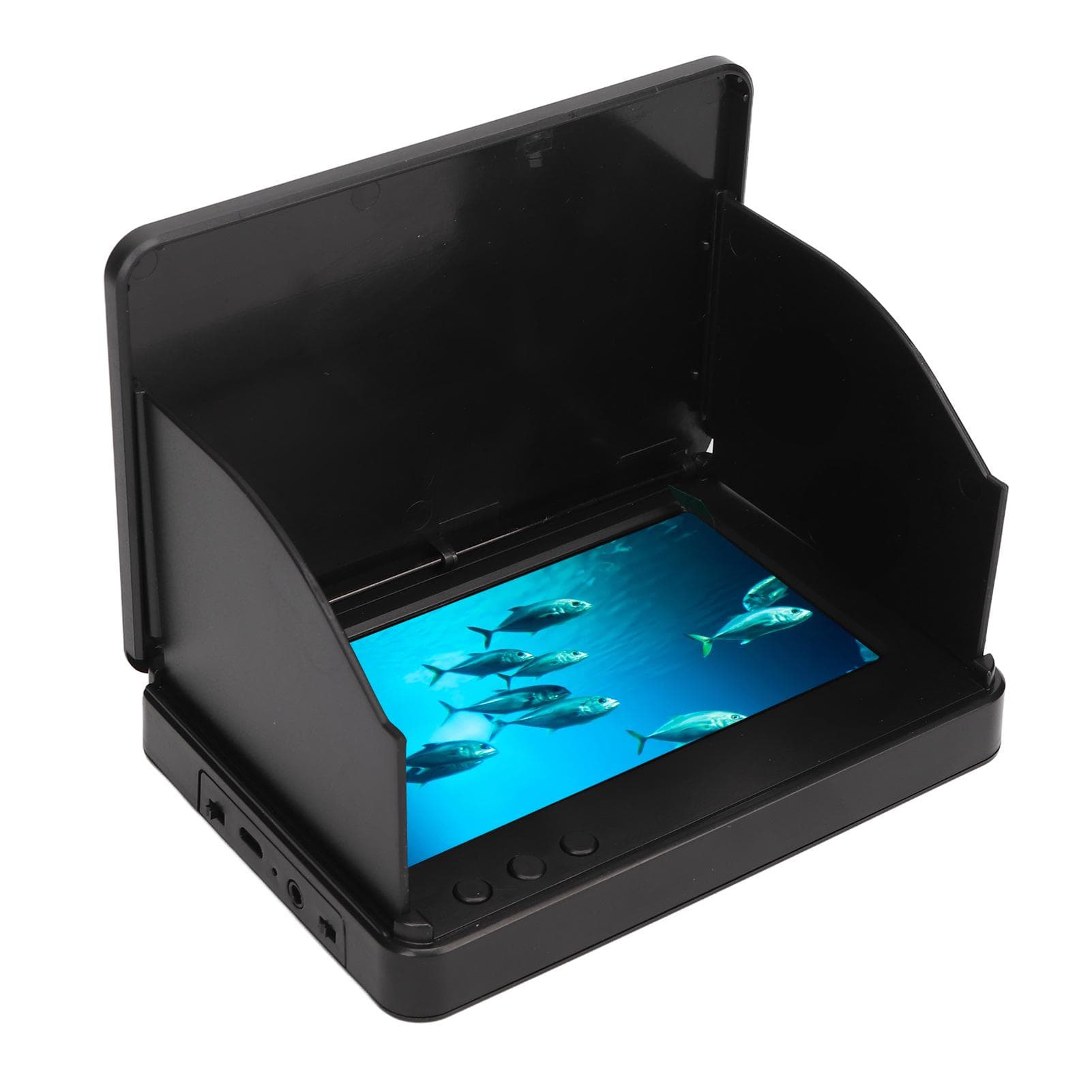 Fishing Camera 5in 2500cd Brightness IPS 800 X 480 HD Screen Waterproof Underwater Fishing Finder
