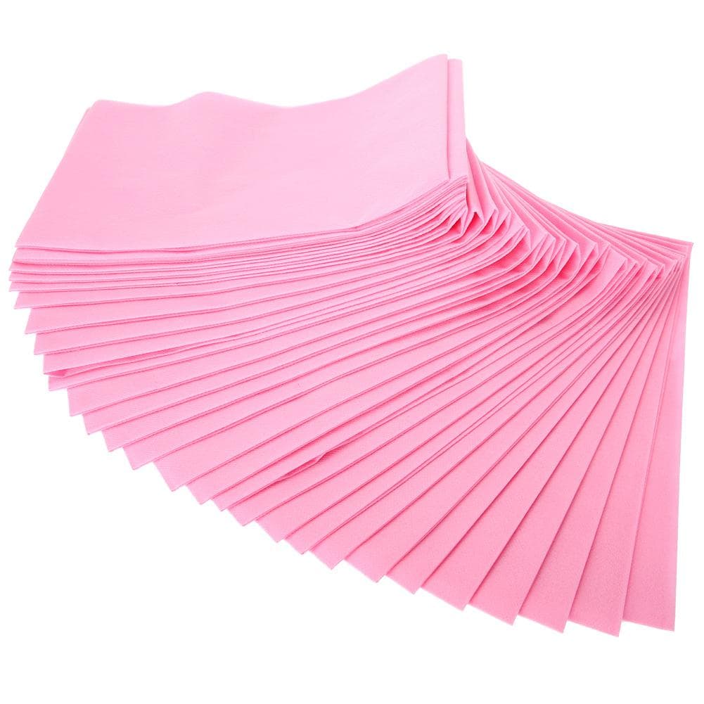 10Pcs Disposable Bed Sheets Beauty Salon Massage Medical Thickened NOn Woven Bedsheets Pink