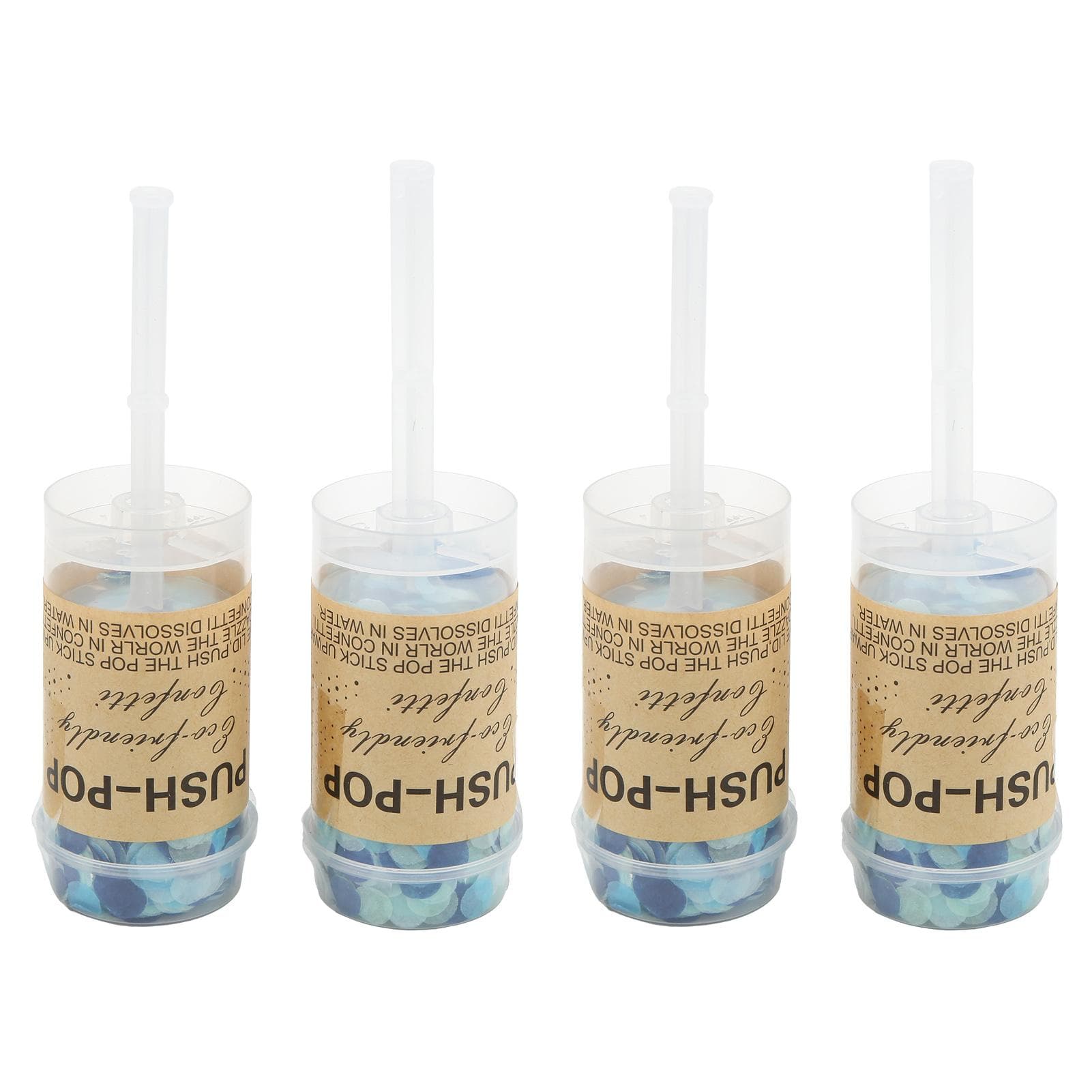 4Pcs Confetti Cannon Blue Style Add Joyful Ambience Confetti Poppers for Parties Weddings