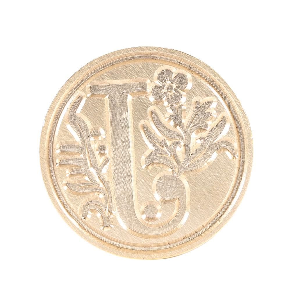 Vintage Alphabet Sealing Wax Stamp Set with Wood Handle Spoon Candle(S)