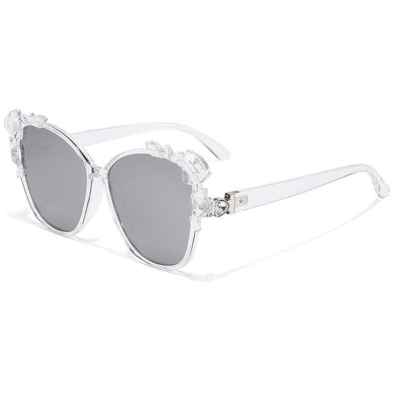 New Luxury Diamond-Studded Special-Shaped Frame Women Sunglasses Trend All-Match UV400 Sun Glasses for Men and Women as picture