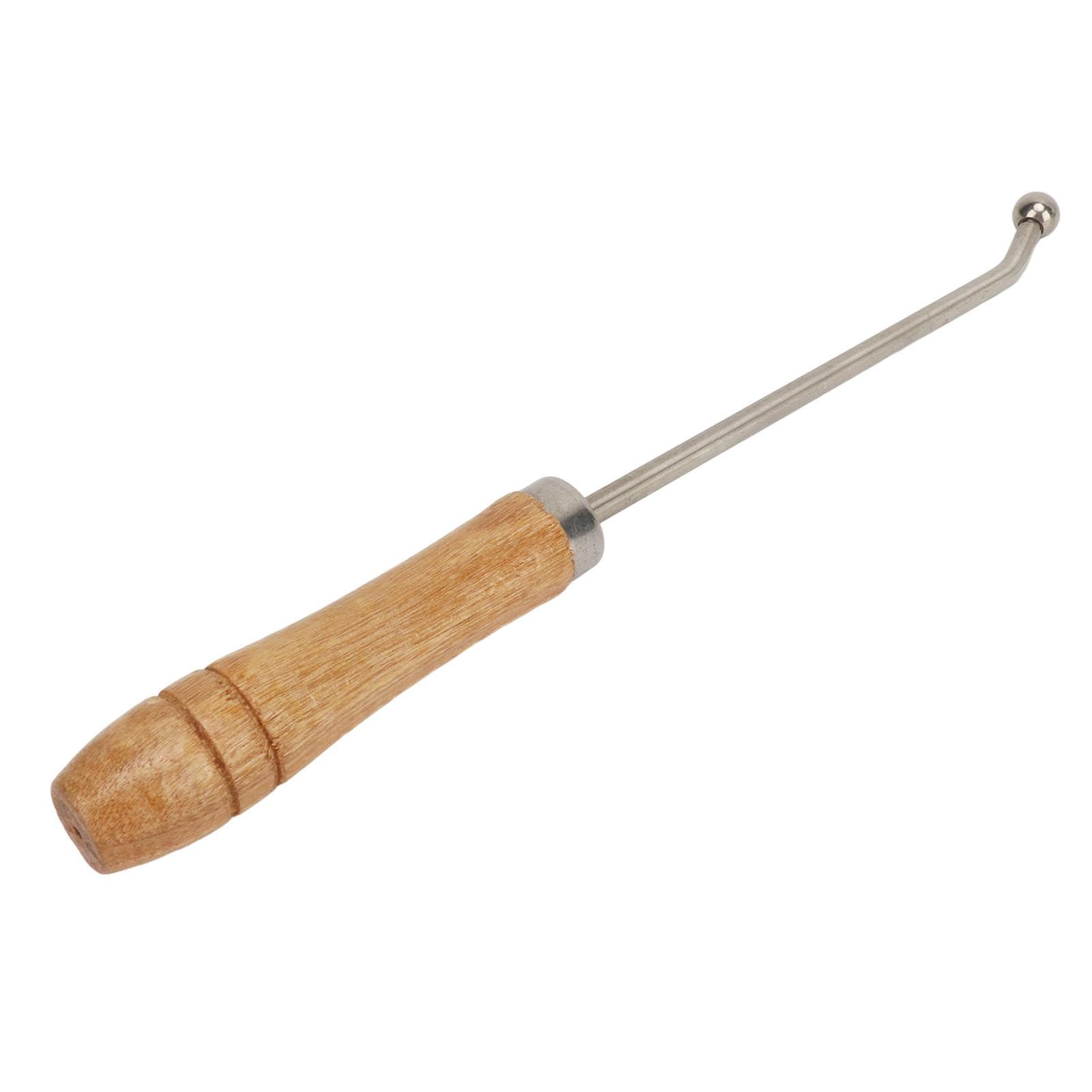Trumpet Repair Tool Metal Ball Head Horn Trombone Neck Maintain Tools with Wooden Handle Instrument