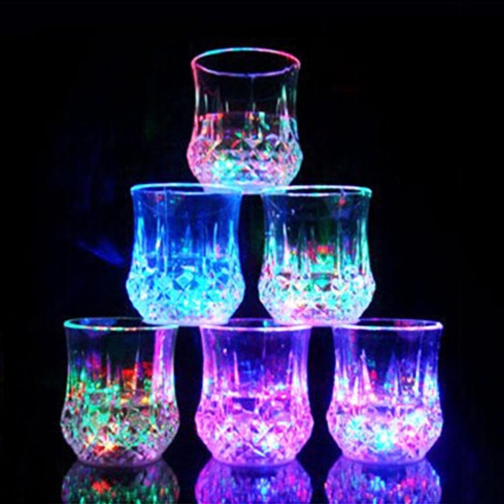 Inductive Led Luminous Cup Newest LED Beer Whisky Cup Glass Bar Club Beverage Cup Night Light Cup