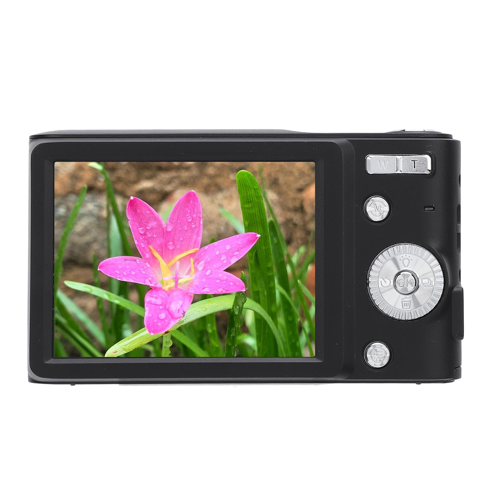 4K 50MP Digital Camera HD 16x Digital Zoom 2.8 Inch LCD Screen Anti Shake Autofocus Retro Compact black