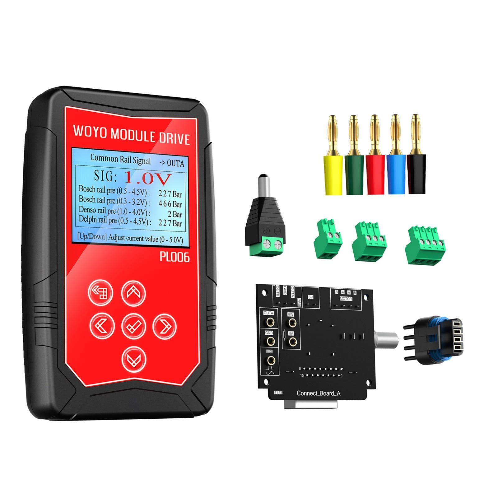 WOYO PL006 Module Drive Automobile 12 V Vehicle Injectors Car Fault Detect Drive Simulator Solenoid multicolour