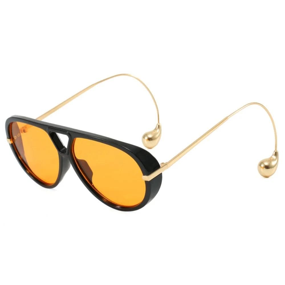 Oversized Oval Punk Sunglasses Women Big Frame Vintage Double Beam UV400 Sun Glasses For Ladies Fashion Eyewear