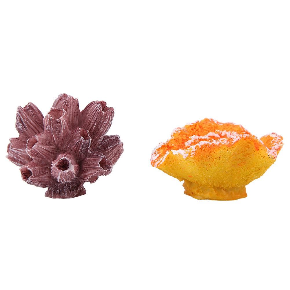 2pcs Aquarium Artificial Coral Plants Ornament Decor Underwater Fish Tank Landscape Decoration